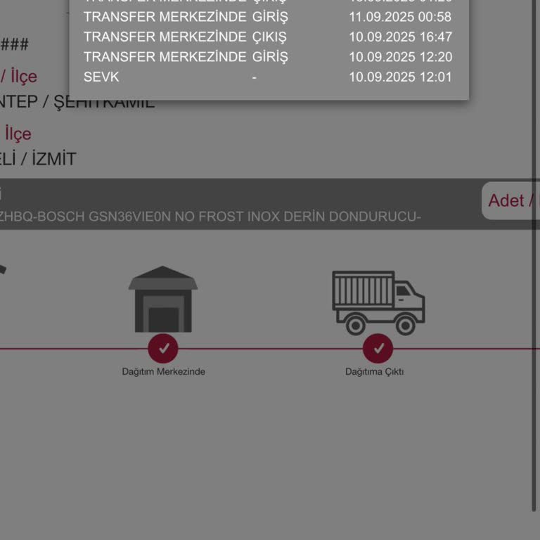 Teslim Edilmemiş Ürünün Sistemde Teslim Edilmiş Gözükmesi Ve Geciken Teslimat