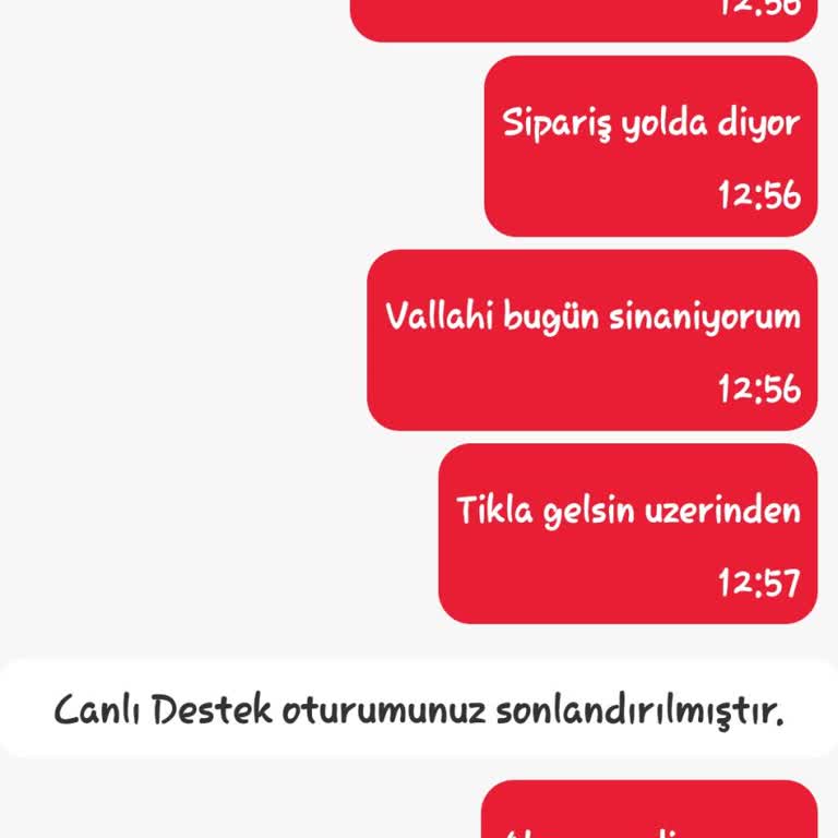 Sipariş İptali Gerçekleşmedi, Soğuk Ürünler Ve İade Sorunu Yaşadım