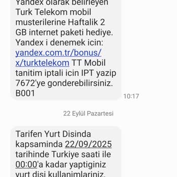 Bilgi Verilmeden Yansıtılan Yurt Dışı Kullanım Ücreti İadesi Talebim