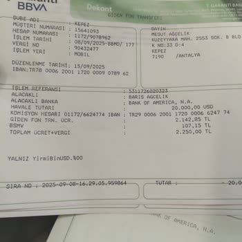 Gerçekleşmeyen Döviz Transferine Rağmen Kesilen Masraf Ve İlgisiz Şube Çalışanları