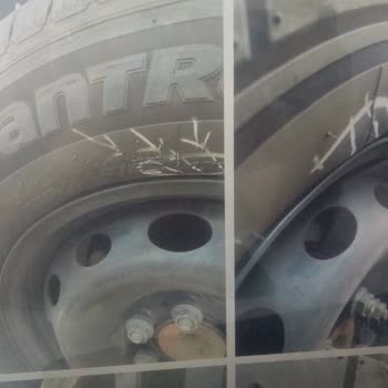 Solicito cambio de neumático Hankook 235 65 16C por cortes internos