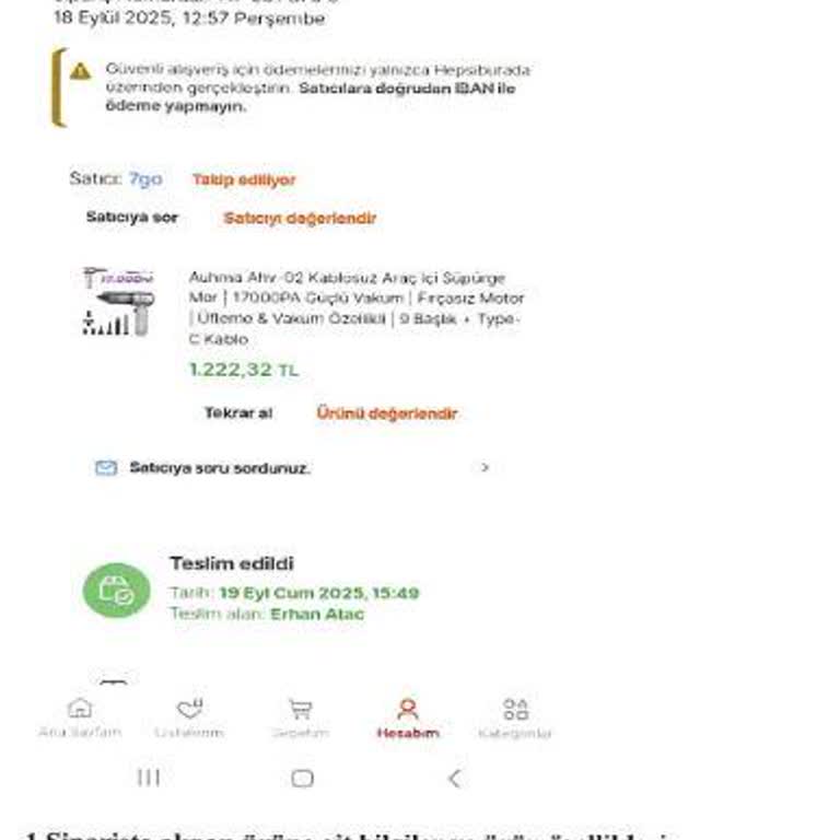 İki Siparişte De Yanlış Ürün Gönderildi Doğru Model Bir Türlü Gelmiyor
