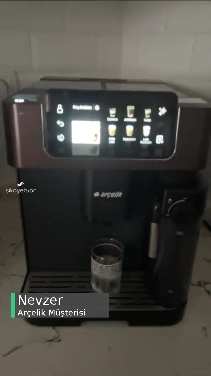 Arçelik Kahve Makinesinde Su Bitti Uyarısı videonun kapak resmi