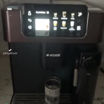 Arçelik Kahve Makinesinde Su Bitti Uyarısı