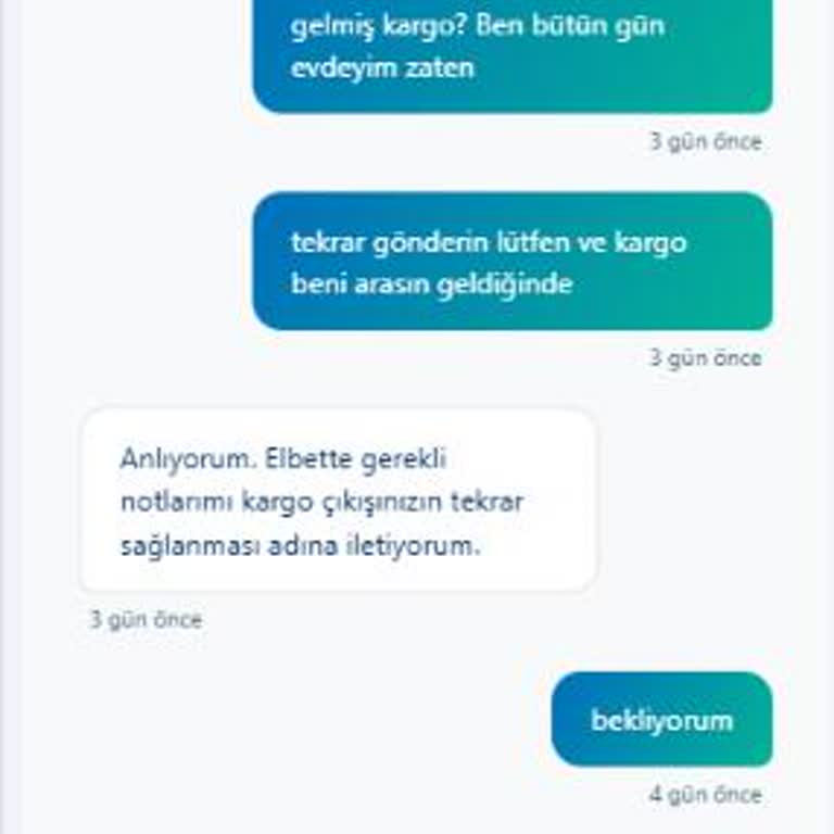 Teslim Edilmeyen Sipariş Ve Mağduriyet
