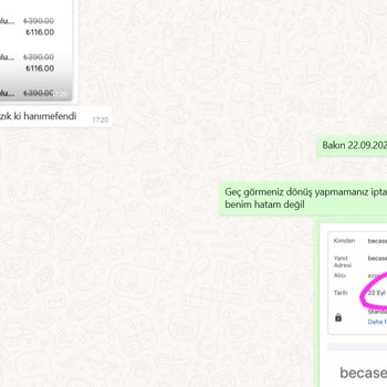 Zamanında Yapılan Sipariş İptali Reddedildi, Ücret İadesi Gerçekleşmedi