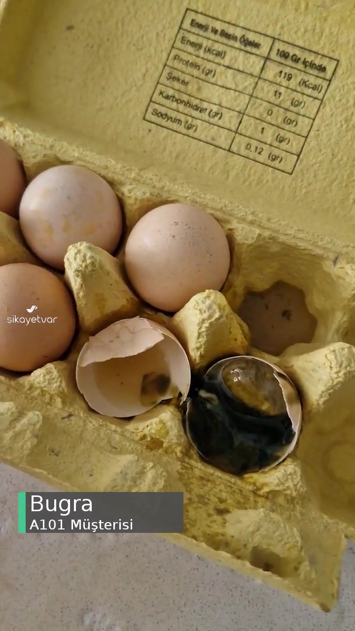 A101'den Aldığım Yumurta Simsiyah Ve Bozuk Çıktı! videonun kapak resmi