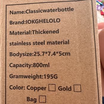 Aldığım Bakır Matara Çin Malı Ve Çelik Çıktı İade Süreci Sorunlu