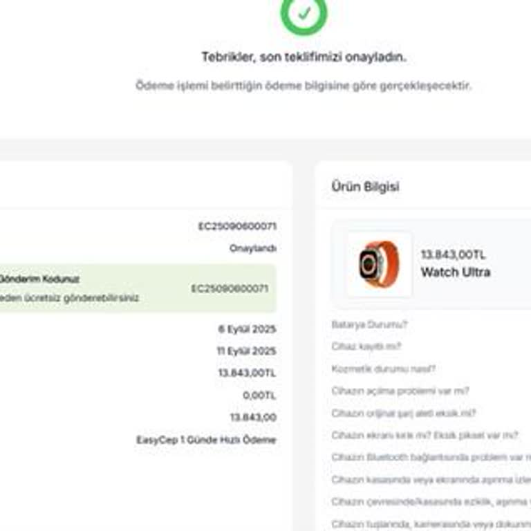 Satılan Apple Watch Ultra İçin Ödeme Üç Haftadır Yapılmadı, Mağduriyet Yaşıyorum