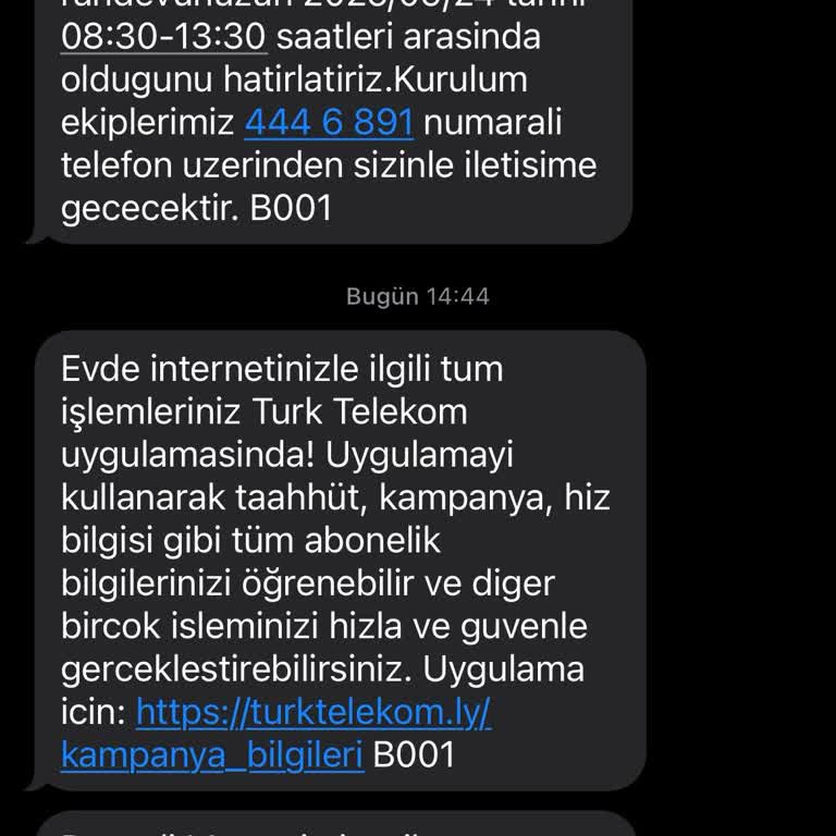 Türk Telekom Randevuya Gelmedi Bilgilendirme Yapılmadı Mağdur Oldum
