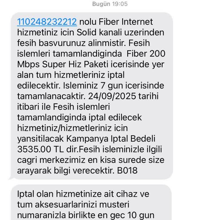 Kullanılamayan İnternet Hizmeti İçin Yüksek Çıkış Bedeli Talebi Ve Mağduriyet