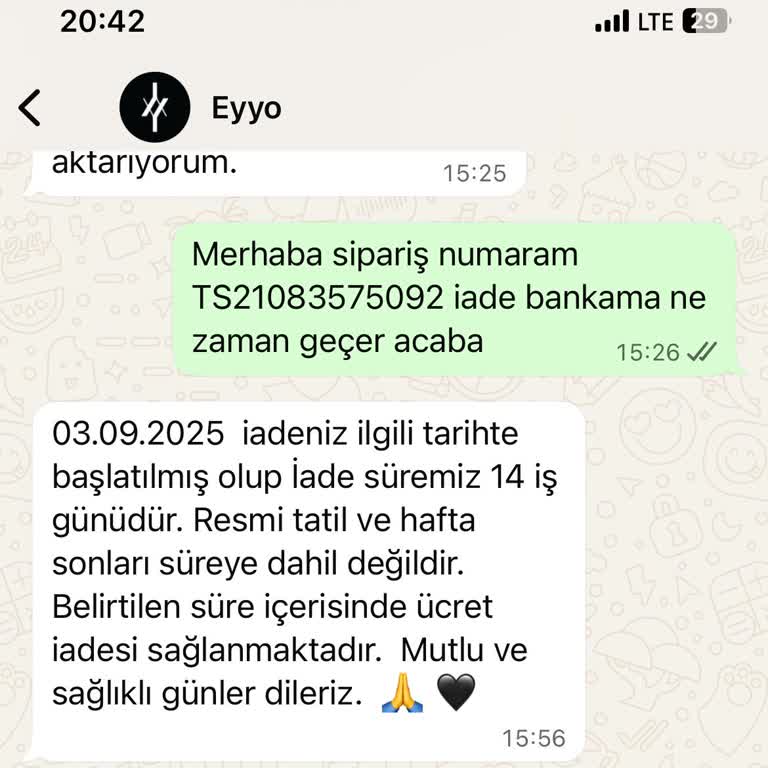 Onaylanan İade Ücretim 15 İş Gündür Hesabıma Yatırılmadı