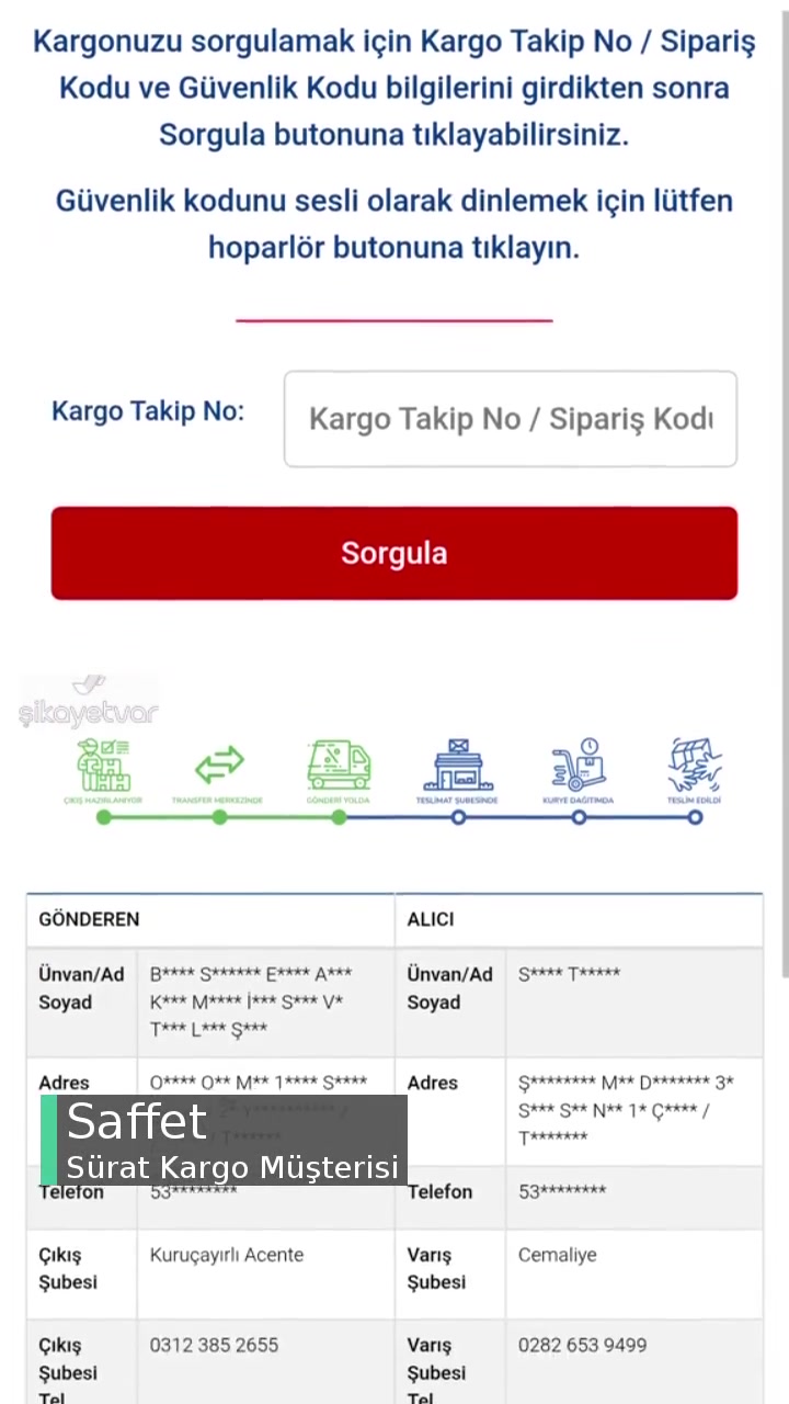 Sürat Kargo Hüsranı! videonun kapak resmi