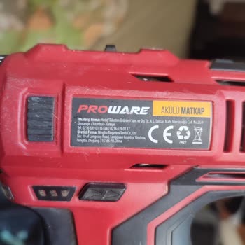 Proware Akülü Matkap Bataryası İçin Yedek Parça Bulunamıyor