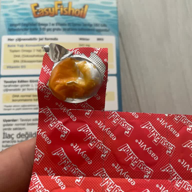 Easy Fish Oil Jel Tabletler Tek Parça Çıkmıyor, Kullanımı Zorlaşıyor