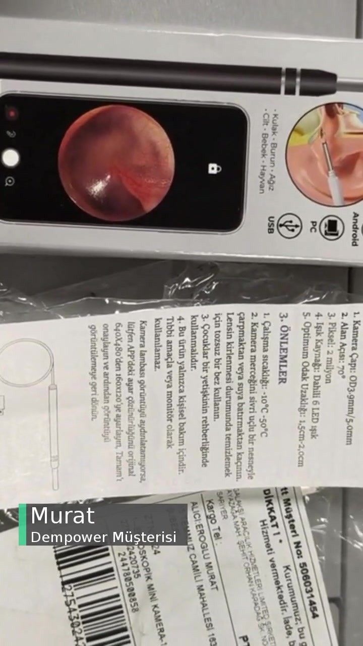Dempower Kulak Temizleme Kamerası Çalışmıyor! videonun kapak resmi