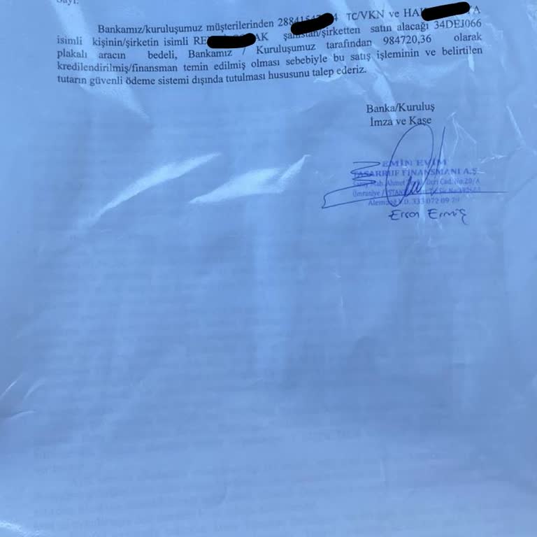 Eminevim Taahhüt Belgesiyle Araç Satışı Sonrası Ödeme Yapılmadı