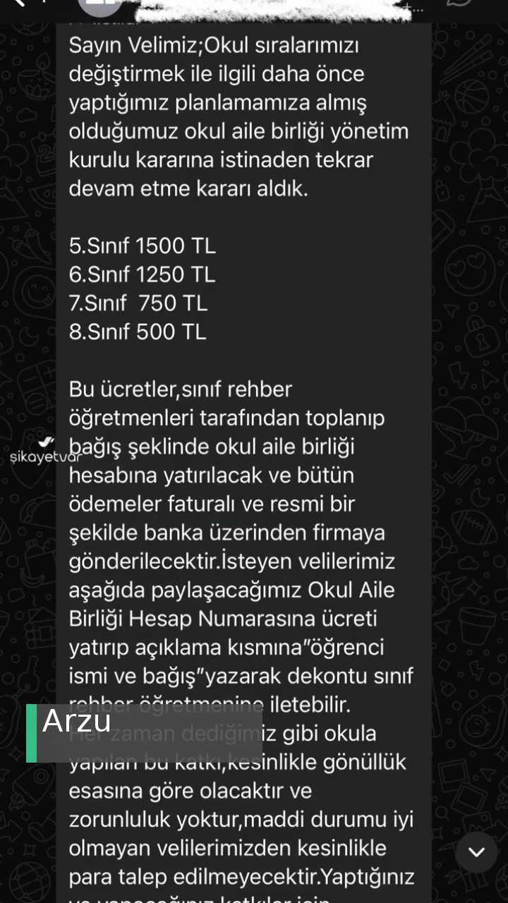 Çağlayan Ortaokulu (Manavgat) Devlet Okulunda Sıra Parası İsteniyor! videonun kapak resmi
