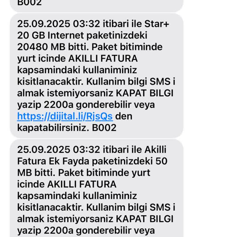 Gece Yarısı İnternet Paketimin Haksız Şekilde Sıfırlanması Ve Mağduriyet