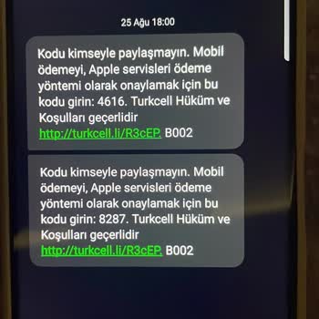 Bilgim Dışında İtunes Üzerinden Turkcell Hesabımdan Para Çekildi, Destek Alamıyorum