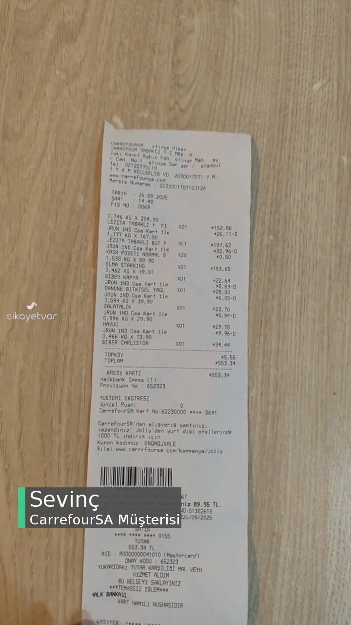 Carrefour SA Fazla Para Aldılar videonun kapak resmi