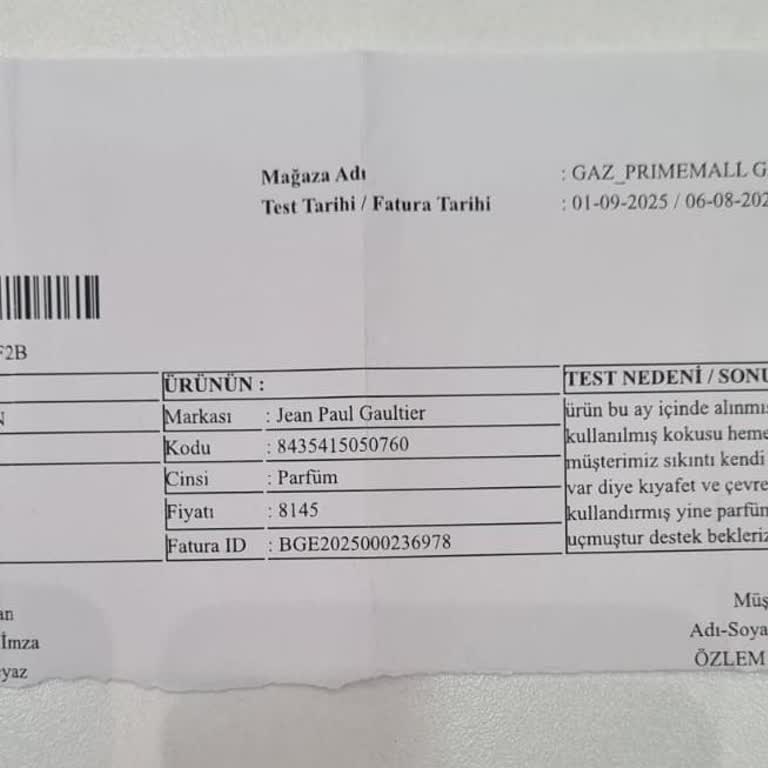 Pahalı Parfümün Kokusu 15 Dakikada Kayboldu İade İstiyorum