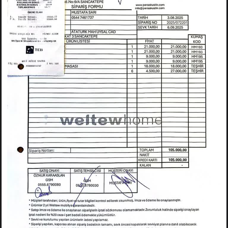 Welt Mobilya'dan Satın Aldığım Ürünler 55 Gündür Teslim Edilmedi, Bilgilendirme Yapılmıyor