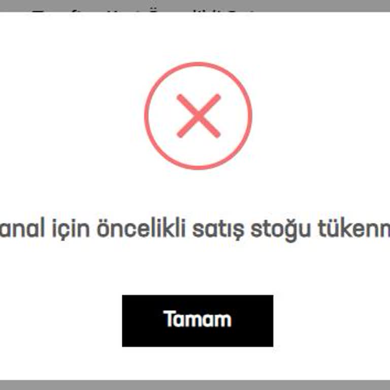 Passolig Öncelikli Satış Hakkım Olmasına Rağmen Bilet Alamadım
