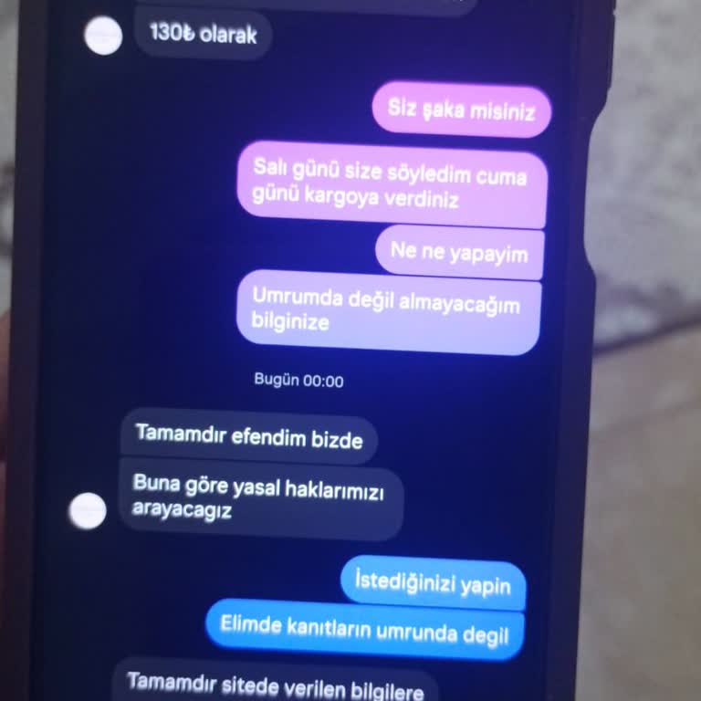 İptal Edilen Siparişime Rağmen Kargo Ücreti Ve Tehdit Mesajı