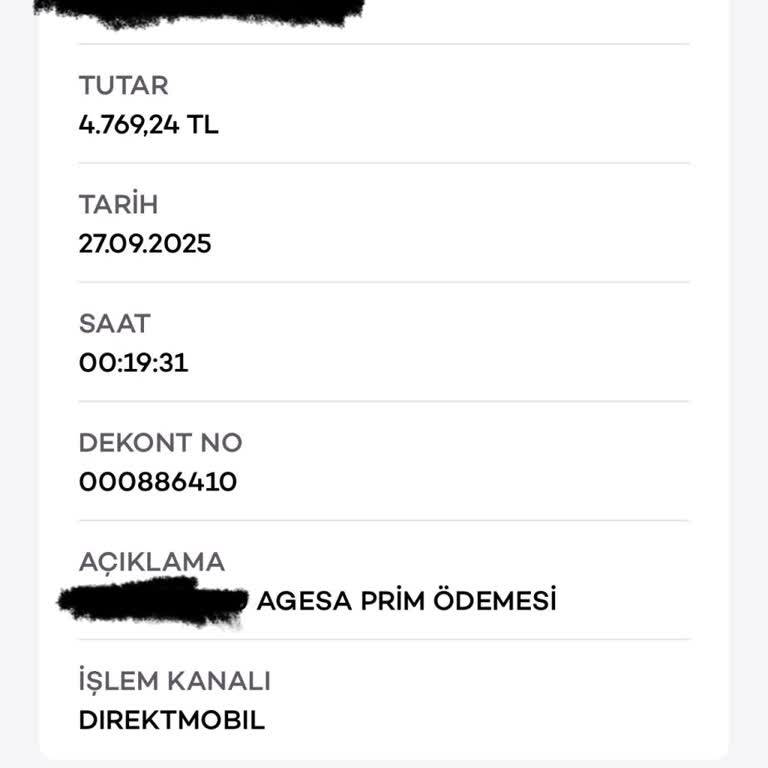 Agesa Hayat Sigortasında Habersiz Yüksek Tutarlı Kesinti Ve İade Talebi