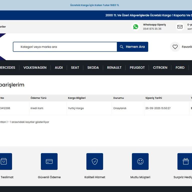 Siparişimin Kargoya Verilmemesi Ve İletişimsizlik Nedeniyle Yaşadığım Mağduriyet