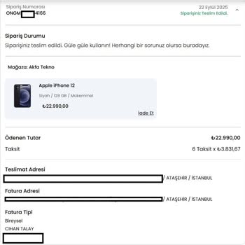 Eksik Hafıza Ve Kozmetik Kusurlu Telefon Teslimatı Sonrası Yetersiz Çözüm Süreci
