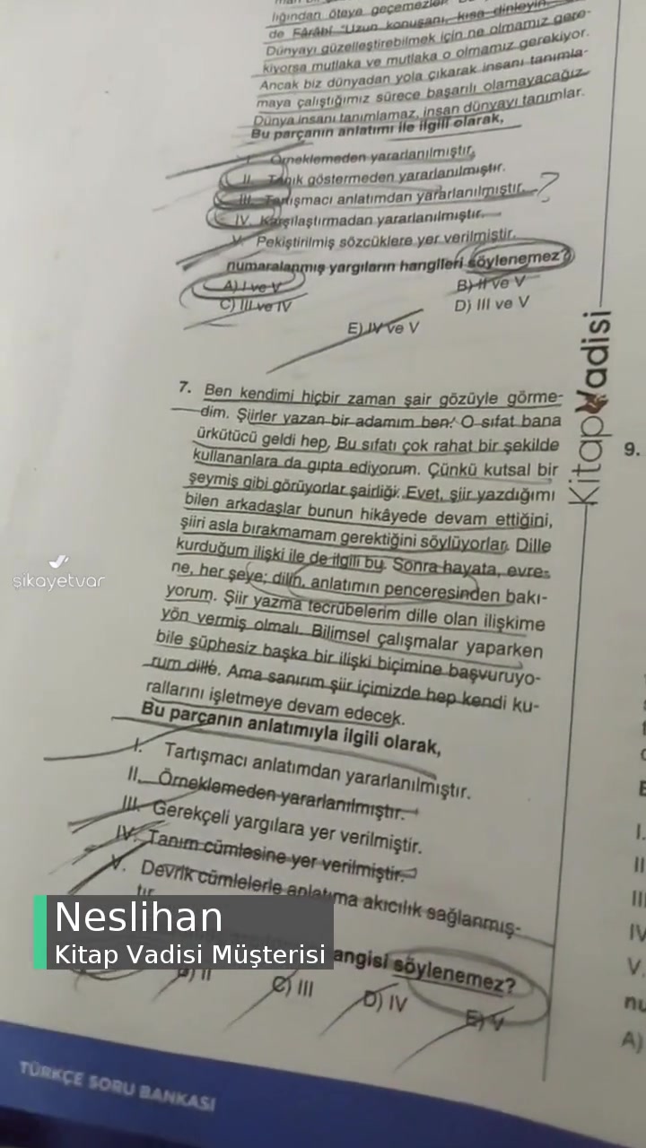 Kitap Vadisi Düzeltilmeli Bu Sorular videonun kapak resmi