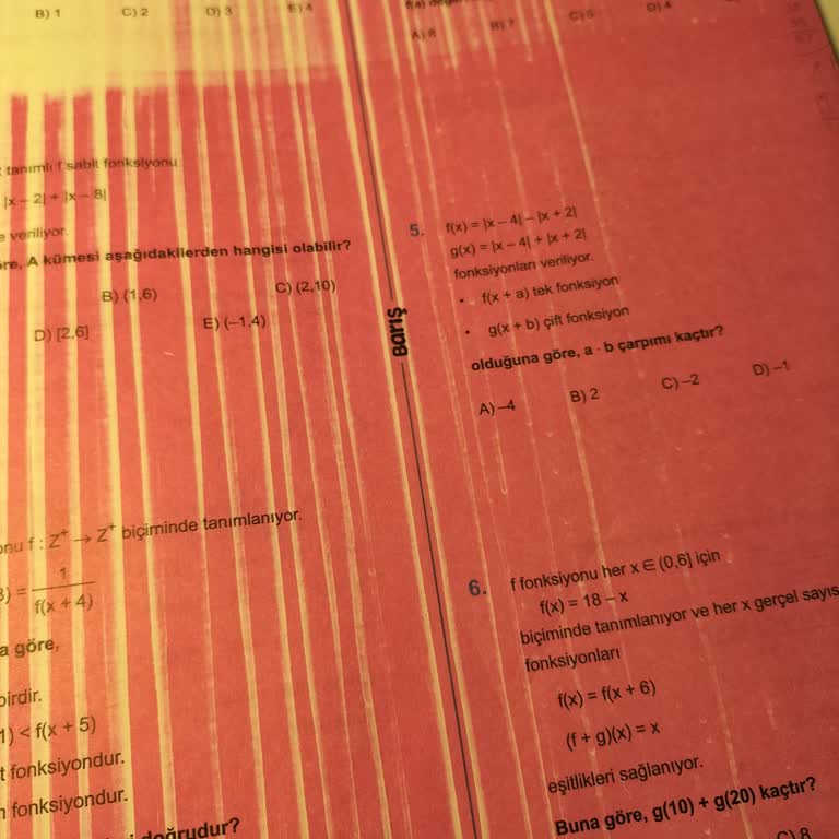 Kitapta Baskı Hatası Nedeniyle Sorular Okunmuyor