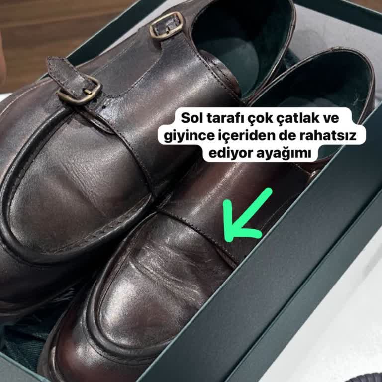 Yüksek Fiyatlı Ayakkabının İlk Kullanımda Çatlaması Ve Mağaza İlgisizliği