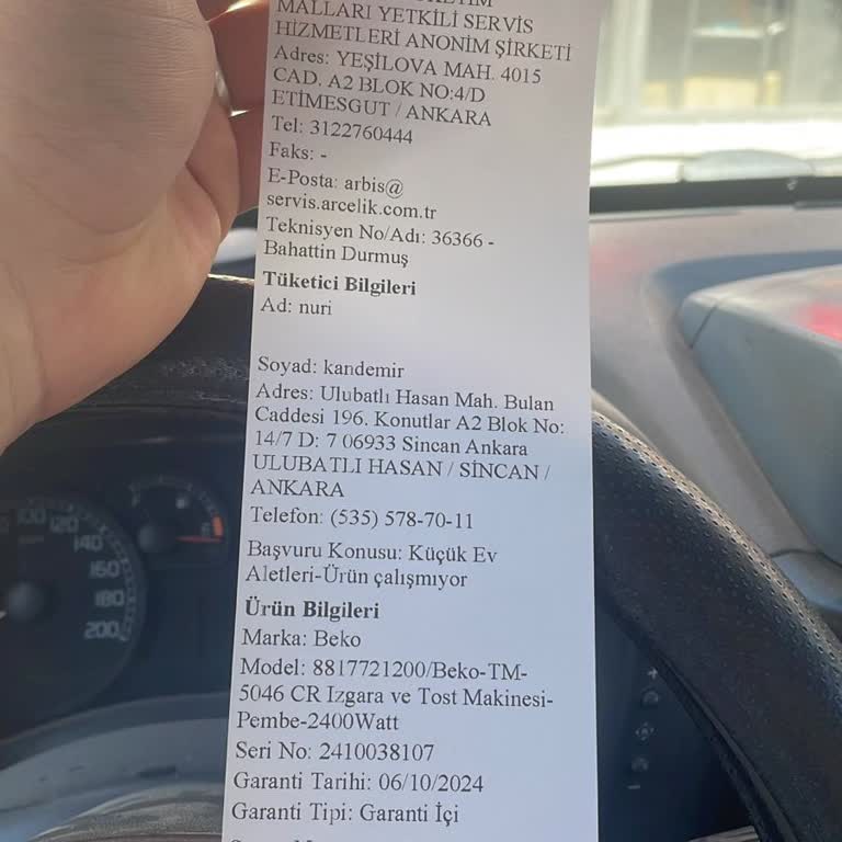 Beko Tost Makinesi Serviste Yedek Parça Beklerken Mağdur Oldum