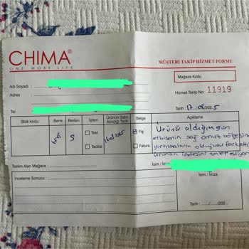 Kusurlu Elbise İçin Değişim Ve İade Talebimizin Haksız Yere Reddedilmesi