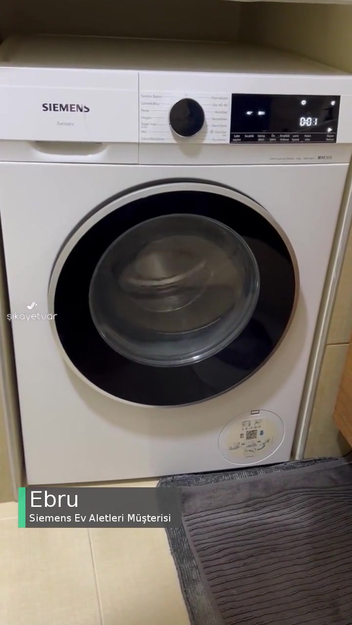 Siemens iQ300 Çamaşır Makinesi Aşırı Gürültülü Çalışma Sorunu videonun kapak resmi