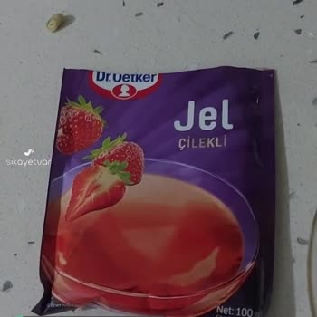 Dr. Oetker Vişne Muz Ve Çilekli Jel Aldım Ama Lezzet Sıfır!