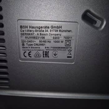 Bosch Mutfak Robotum Garanti Kapsamı Dışı Bırakıldı Yüksek Onarım Ücreti Talep Edildi