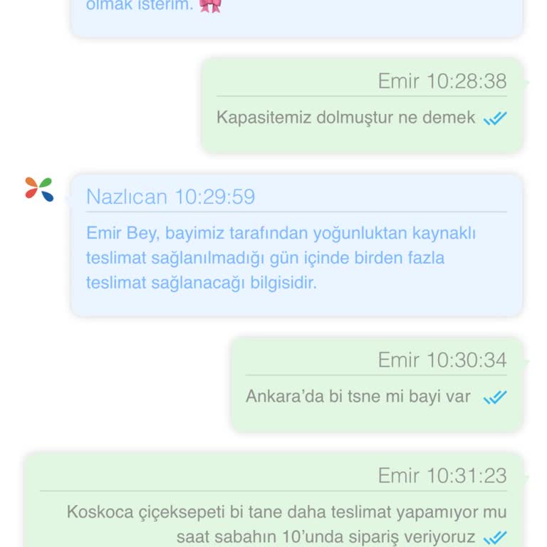 Çiçek Sepeti'nde Yoğunluk Nedeniyle Sipariş Alınamaması Ve Yetersiz Destek