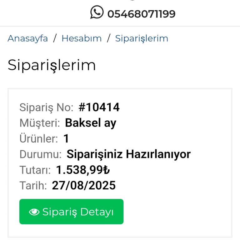 Hebblife Siparişim Teslim Edilmedi Paramın İadesini İstiyorum