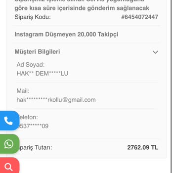 Satın Aldığım Takipçi Paketi Eksik Teslim Edildi Ve Destek Alamadım