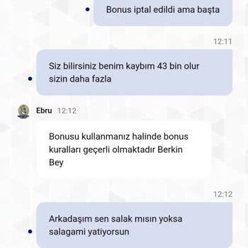 Bonus İptaline Rağmen Bakiyem Silindi, Para Çekim Talebim Reddedildi