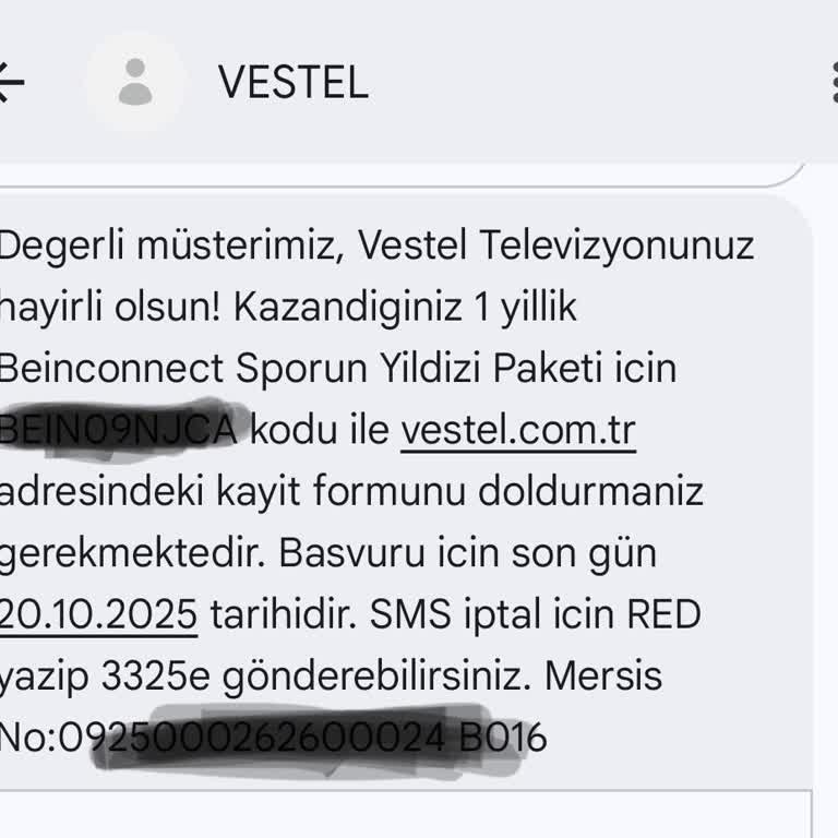 Satın Alınan Televizyonla Birlikte Vaat Edilen Hediye Paket Tanımlanmadı