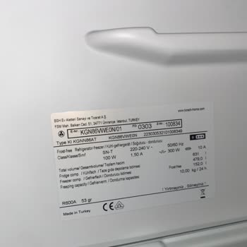 Bosch Sıfır Alınan Buzdolabında Teslimat Sonrası Göçük Ve Eksik Parça Sorunu