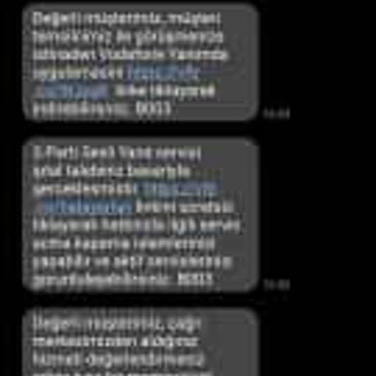 Vodafone'dan Gelen Tanıtım Mesajlarının Durdurulamaması