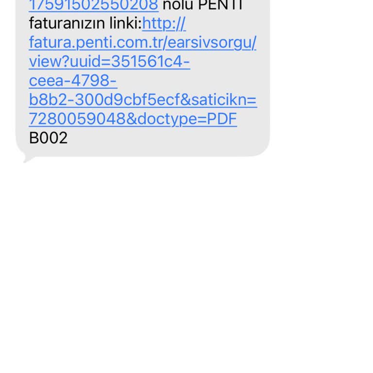Bilgim Dışında Penti'den Gelen Fatura Mesajı Ve Güvenlik Endişesi