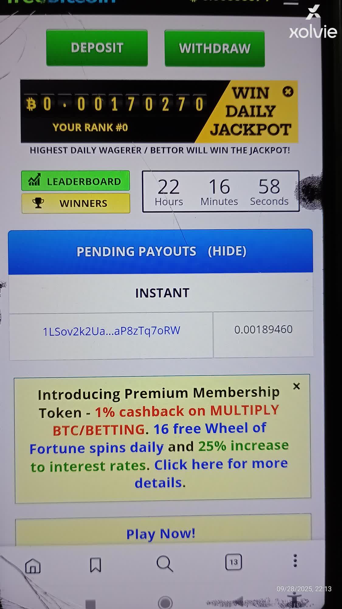 Freebitco FreeBitcoin Withdrawal Delay - BTC Stuck - Xolvie