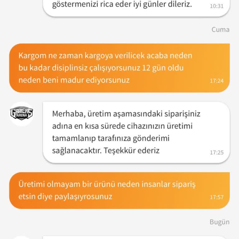 Siparişim 15 Gündür Kargoya Verilmedi Müşteri Hizmetleri Oyalıyor